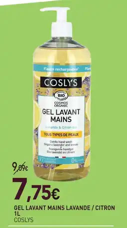 naturéO Coslys gel lavant mains lavande / citron offre
