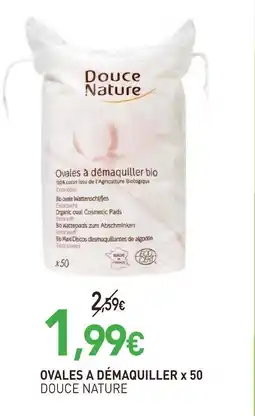naturéO Douce nature ovales a démaquiller x 50 offre