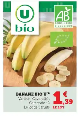 Super U U banane bio offre