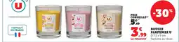 Super U U bougie parfumée offre