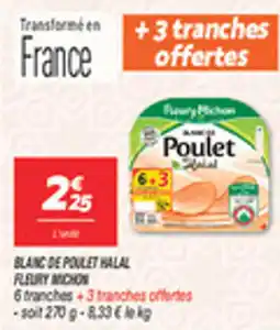 Netto Blanc de poulet halal fleury michon offre
