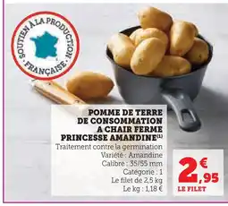 Super U Pomme de terre de consommation à chair ferme offre