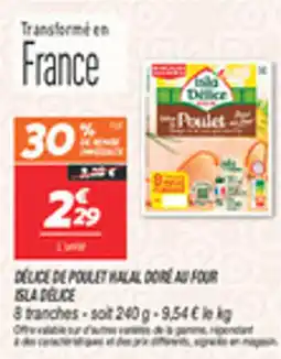Netto Delice de poulet halal doré au four isla delice offre