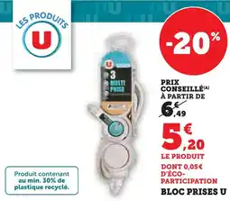 Super U U bloc prises offre