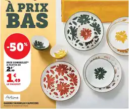 Super U Artime gamme vaisselle capucine offre