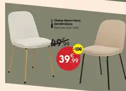 Maxi Bazar Chaise neora tissu 46×58×82cm offre