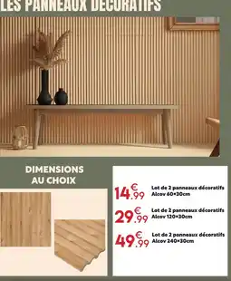 Maxi Bazar Lot de 2 panneaux décoratifs alcov offre