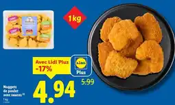 Lidl L'etal du volailler nuggets de poulet avec sauces offre