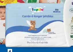 Lidl Lupilu carrés à langer offre