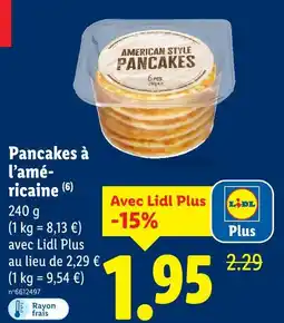 Lidl Pancakes à l'américaine offre