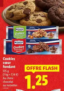 Lidl Mcennedy cookies cœur fondant offre