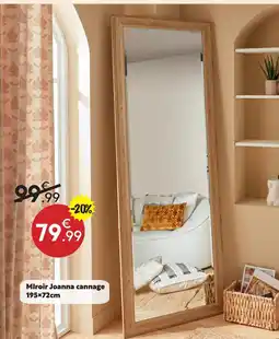 Maxi Bazar Miroir joanna cannage 195×72cm offre