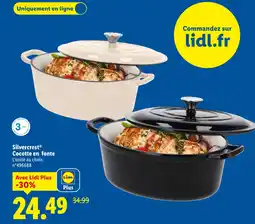 Lidl Silvercrest cocotte en fonte offre