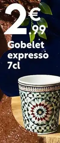Maxi Bazar Gobelet expresso 7 cl offre
