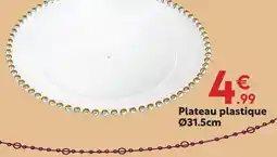 Maxi Bazar Plateau plastique ø31.5cm offre