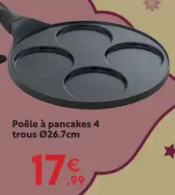 Maxi Bazar Poêle à pancakes 4 trous ø26.7cm offre