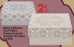Maxi Bazar Boîte à gâteaux 25.5×9.8cm offre