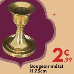 Maxi Bazar Bougeoir métal h.7.5cm offre