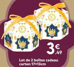 Maxi Bazar Lot de 2 boîtes cadeau carton 17×13cm offre