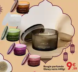 Maxi Bazar Bougie parfumée glowy verre 440gr offre