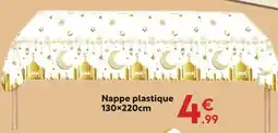 Maxi Bazar Nappe plastique 130×220cm offre
