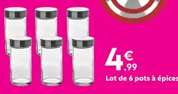 Maxi Bazar Lot de 6 pots à épices offre