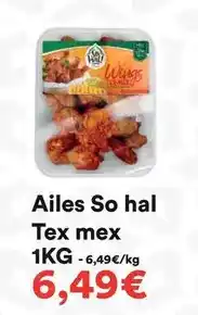 Hmarket So hal - ailes tex mex 1kg offre