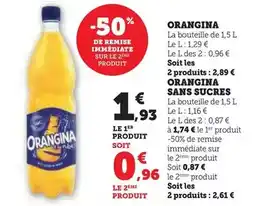 U Express Orangina - san sucres offre