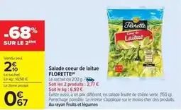 Carrefour Market Florette - salade coeur de laitue offre