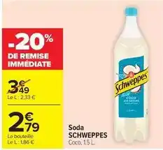Carrefour Market Schweppes - soda offre