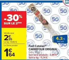 Carrefour Market Carrefour - fuet catalan offre
