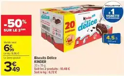 Carrefour Market Kinder - biscuits délice offre