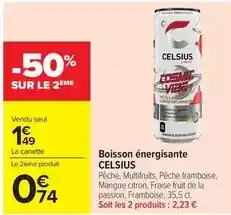 Carrefour Market Boisson énergisante offre