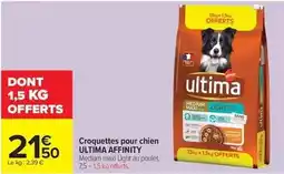 Carrefour Market Ultima - croquettes pour chien affinity offre