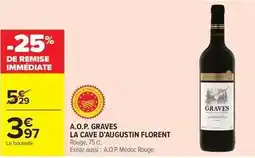 Carrefour Market La cave d'augustin florent - a.o.p. graves offre