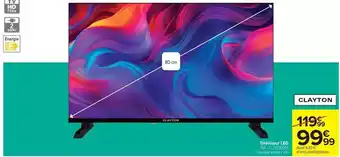 Clayton téléviseur led