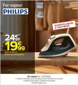 Carrefour Market Philips - fer vapeur offre