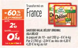 Netto Saucisse halal deliss original isla delice offre