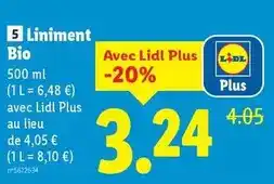 Lidl Lupilu - liniment bio offre