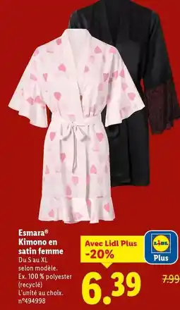Lidl Esmara - kimono en sashi femme offre