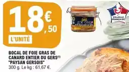E.Leclerc Canard - bocal de foie gras de entier du gers offre