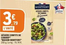 E.Leclerc Maison montfort - gésiers confits de canard offre