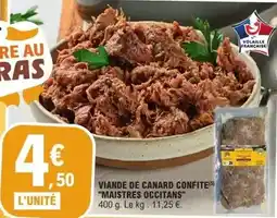 E.Leclerc Canard - viande de confite maistres occitans offre