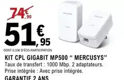 E.Leclerc Kit cpl gigabit mp500 offre