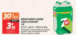 Netto Boisson gazuse classique citron & citron vert 7up offre