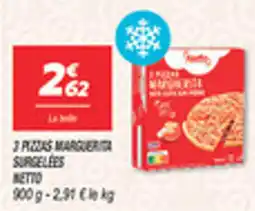 Netto 3 pizzas marguerita surgelees netto offre