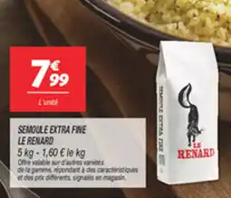 Netto Semoule extra fine le renard offre