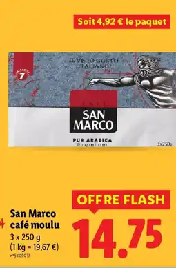 Lidl SAN MARCO café moulu offre