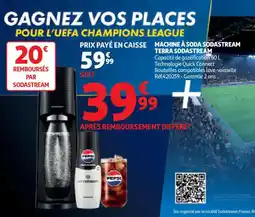 Auchan Machine à soda sodastream terra sodastream offre