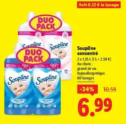 Lidl SOUPLINE concentré offre